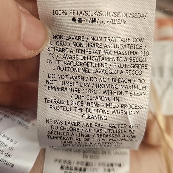 Stella McCartney blush pink pants sz 40 wool silk lined, slight crop - Picture 7 of 9